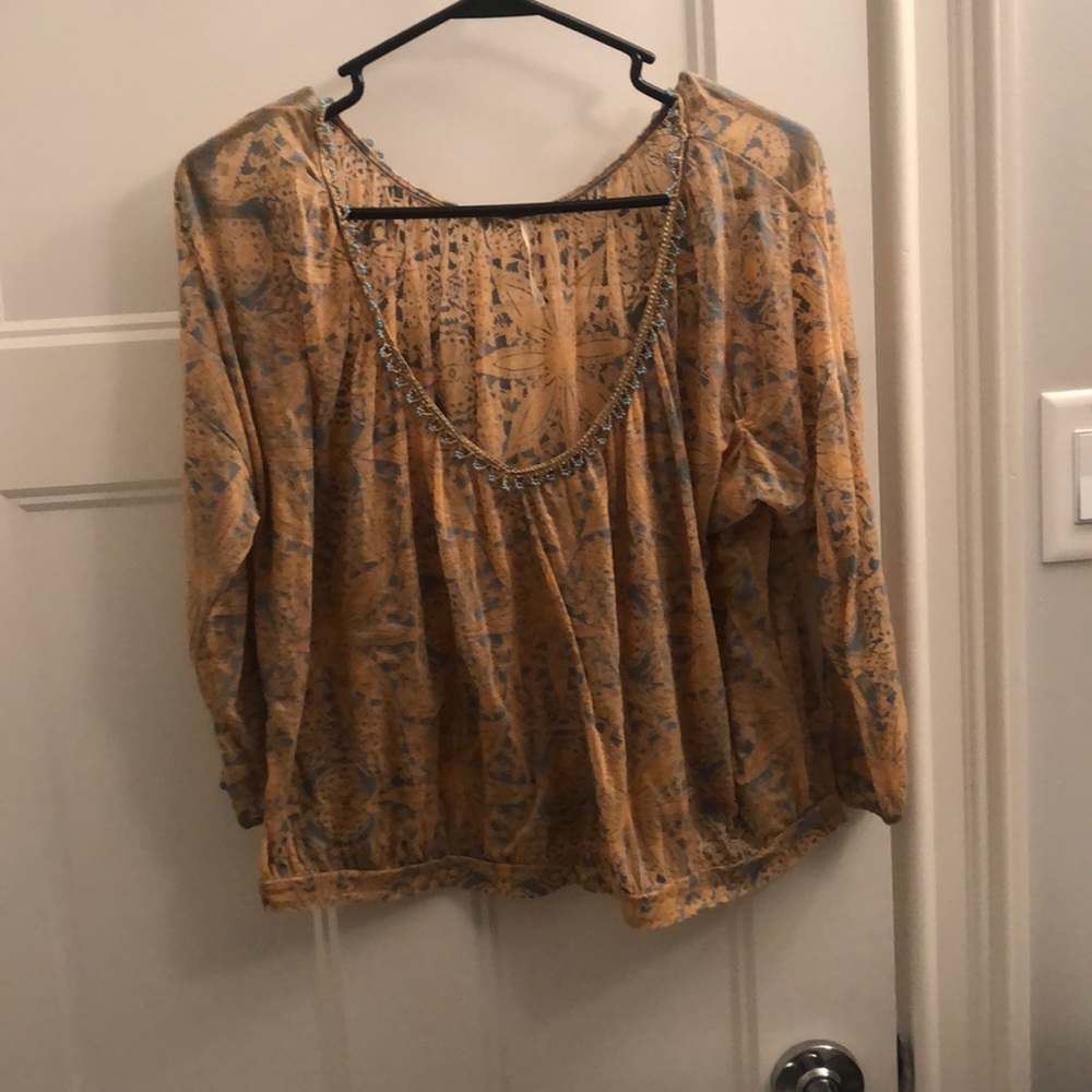 Beaded Free People Top